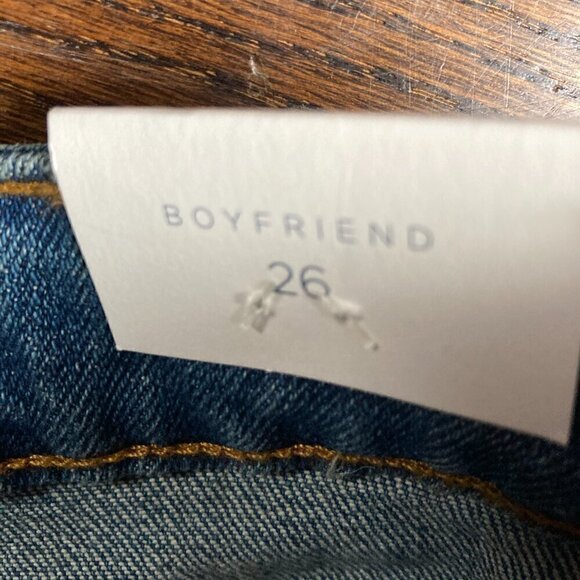 Caslon Cuffed Boyfriend Blue Denim Jean Shorts  5 Pocket Zip Front - Picture 5 of 8